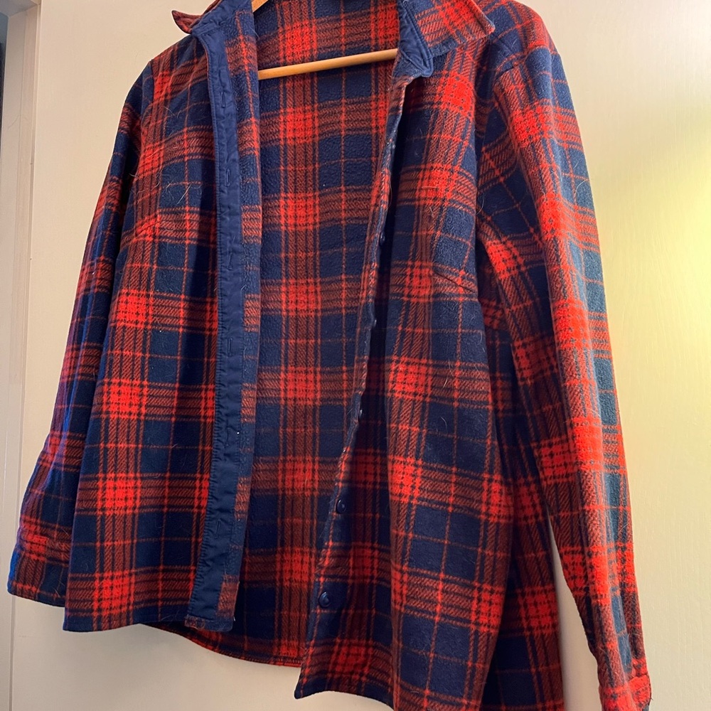 Lee Red and Blue Plaid Shirt